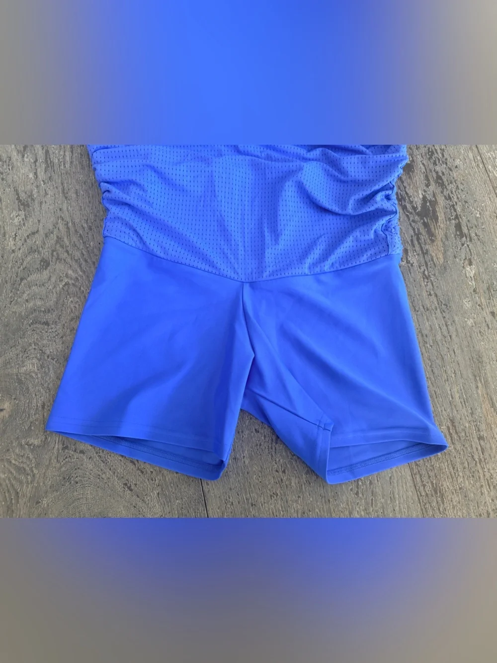 Exotica ExoticAthletica Electric Blue Bball Mesh High Waisted Tie Side Skort